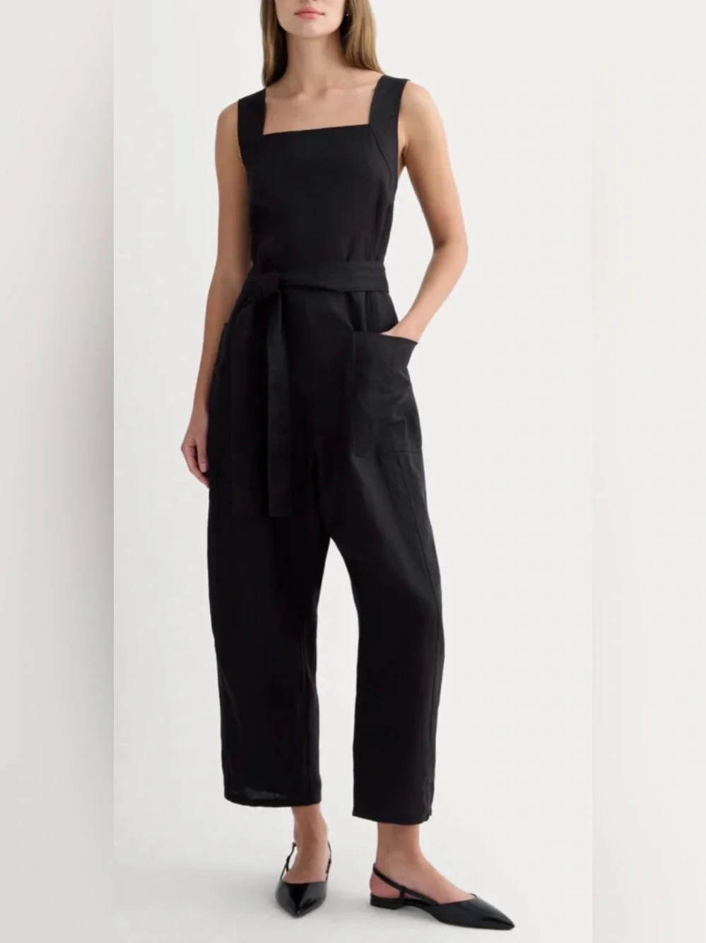 NEW EVERLANE THE UTILITY COVERALL IN LINEN 16